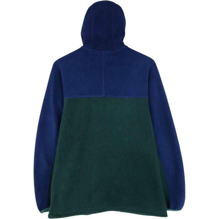 Vintage LLBean fleece full-zip hoodie from the 1990s, men's size M equivalent. unclear navy blue type Vintage Second Hand