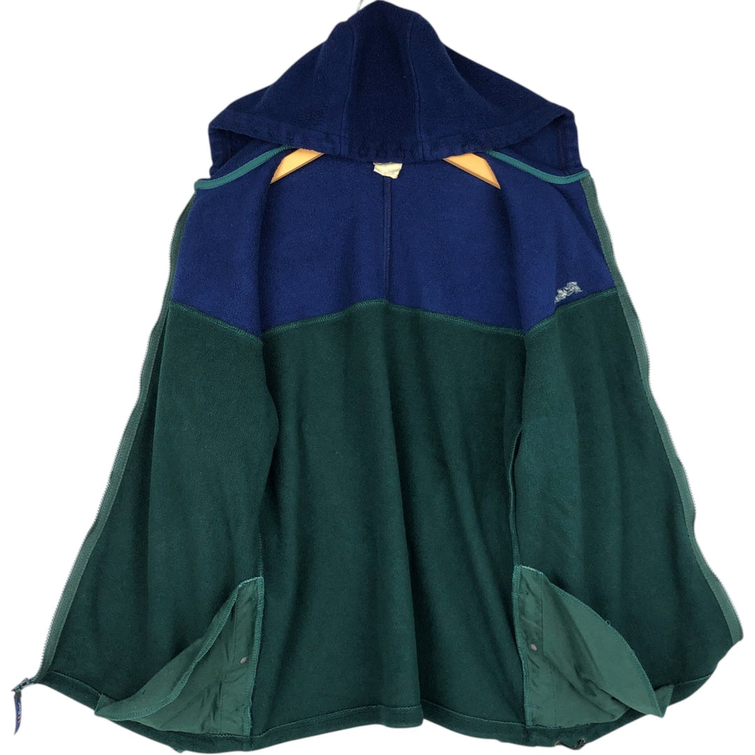 Vintage LLBean fleece full-zip hoodie from the 1990s, men's size M equivalent. unclear navy blue type Vintage Second Hand