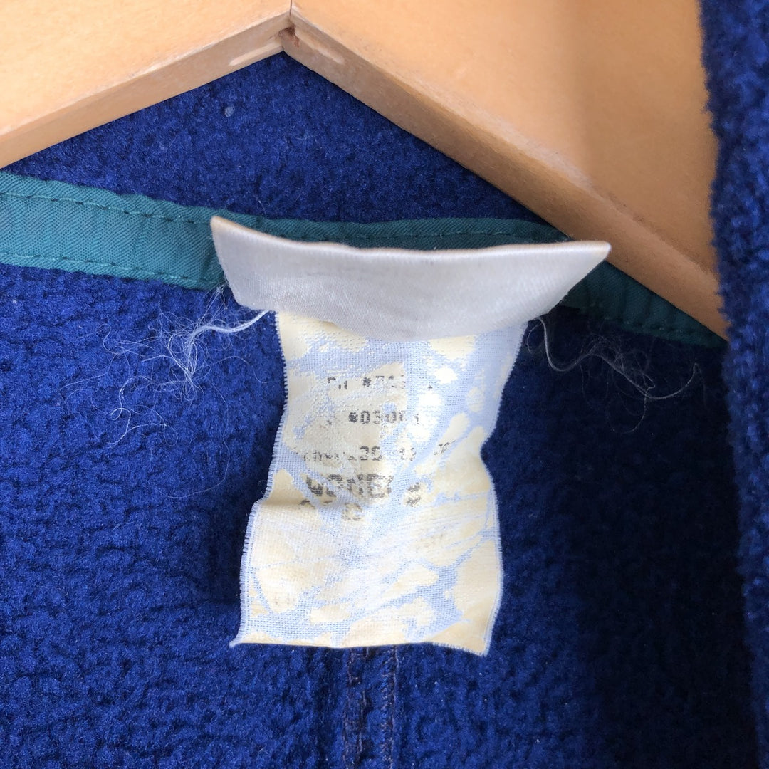 Vintage LLBean fleece full-zip hoodie from the 1990s, men's size M equivalent. unclear navy blue type Vintage Second Hand