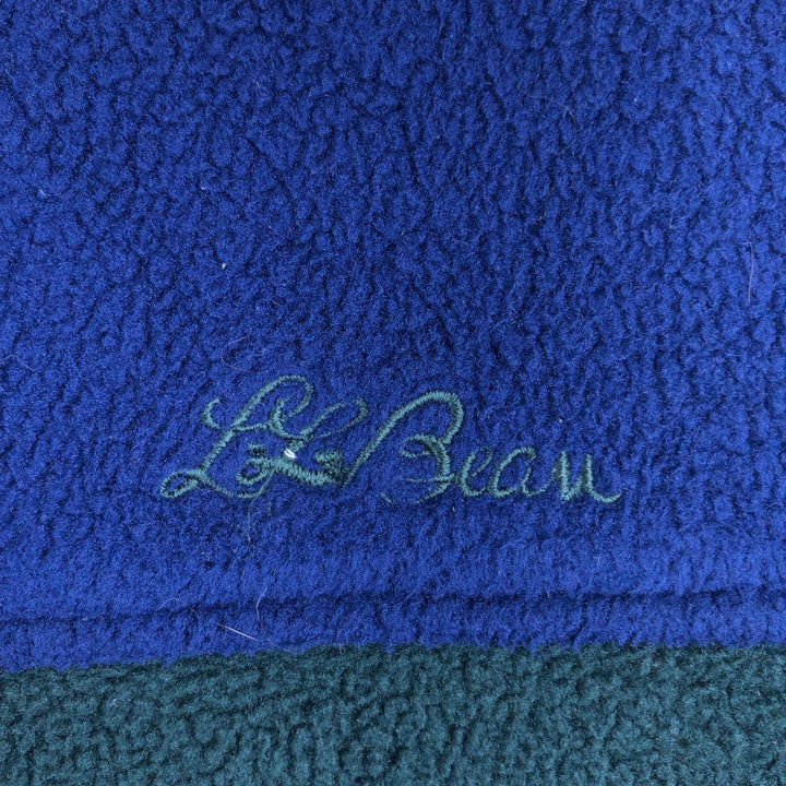 Vintage LLBean fleece full-zip hoodie from the 1990s, men's size M equivalent. unclear navy blue type Vintage Second Hand