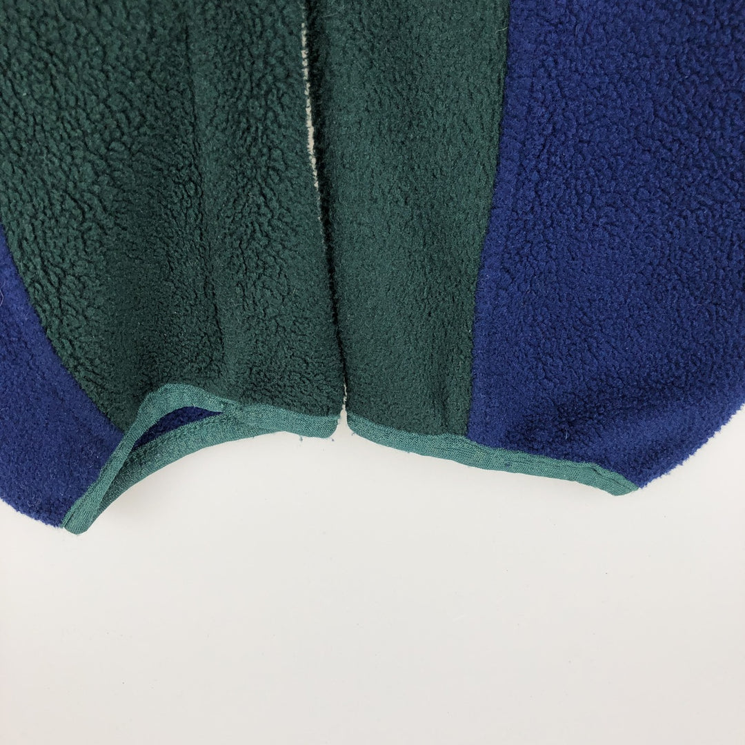 Vintage LLBean fleece full-zip hoodie from the 1990s, men's size M equivalent. unclear navy blue type Vintage Second Hand