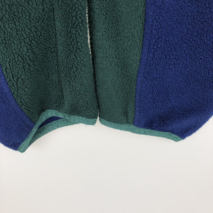 Vintage LLBean fleece full-zip hoodie from the 1990s, men's size M equivalent. unclear navy blue type Vintage Second Hand