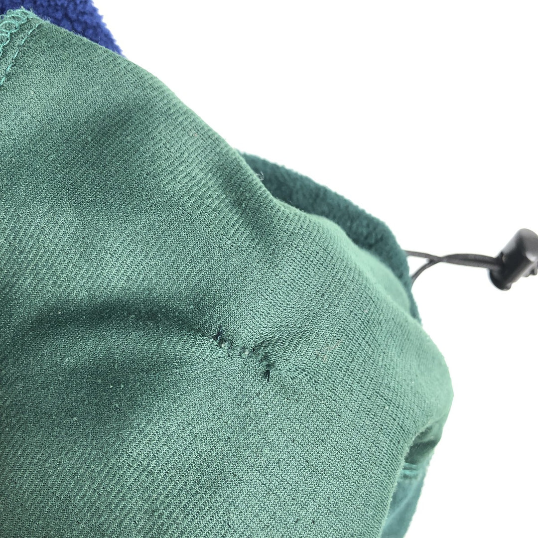 Vintage LLBean fleece full-zip hoodie from the 1990s, men's size M equivalent. unclear navy blue type Vintage Second Hand