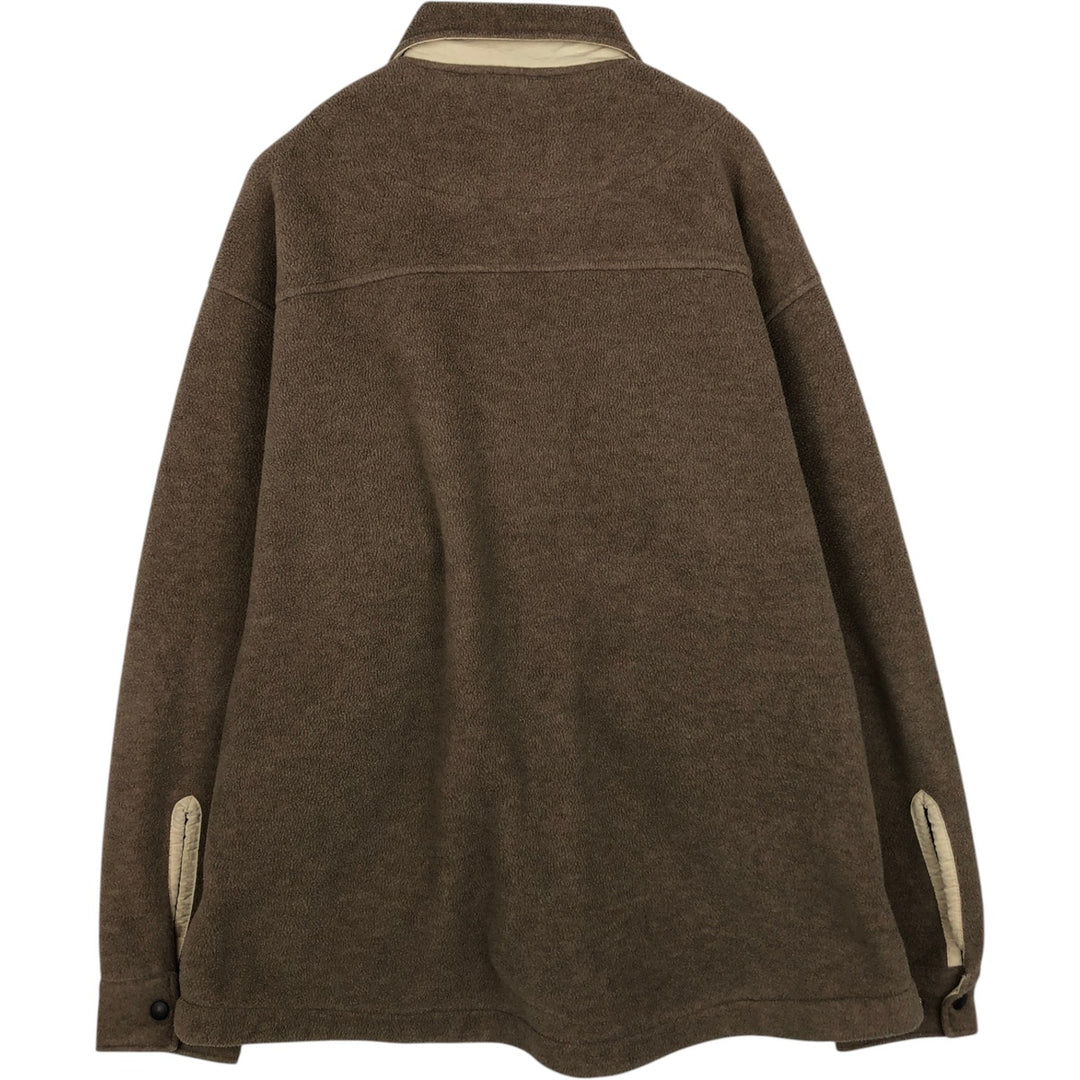90'S Orvis fleece jacket, men's size XL equivalent, vintage. polyester brown type Vintage Second Hand