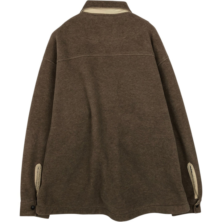 90'S Orvis fleece jacket, men's size XL equivalent, vintage. polyester brown type Vintage Second Hand