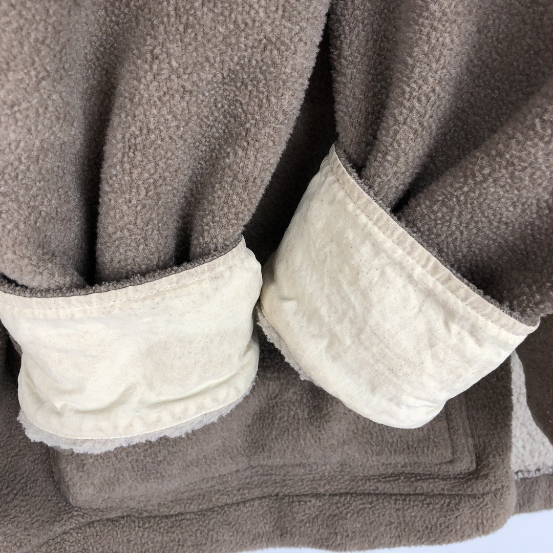 90'S Orvis fleece jacket, men's size XL equivalent, vintage. polyester brown type Vintage Second Hand
