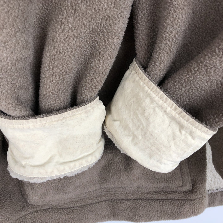 90'S Orvis fleece jacket, men's size XL equivalent, vintage. polyester brown type Vintage Second Hand