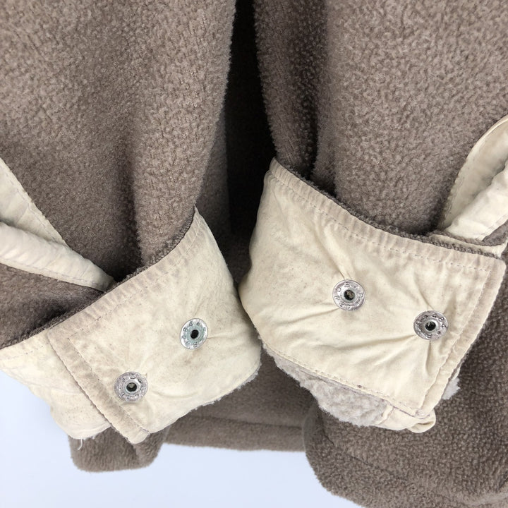 90'S Orvis fleece jacket, men's size XL equivalent, vintage. polyester brown type Vintage Second Hand