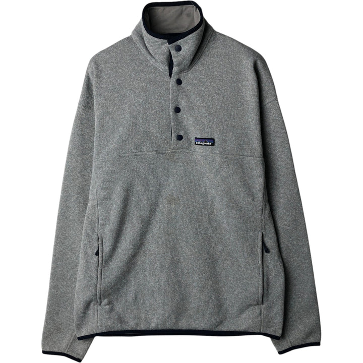 Patagonia 26000FA17 Half-Snap Fleece Pullover, Men's Size M (approx.) polyester gray type Vintage Second Hand