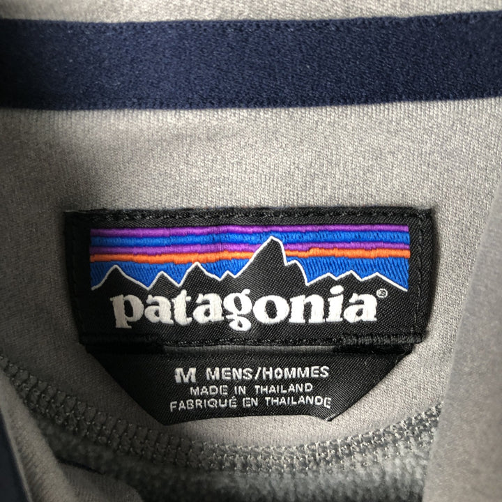 Patagonia 26000FA17 Half-Snap Fleece Pullover, Men's Size M (approx.) polyester gray type Vintage Second Hand