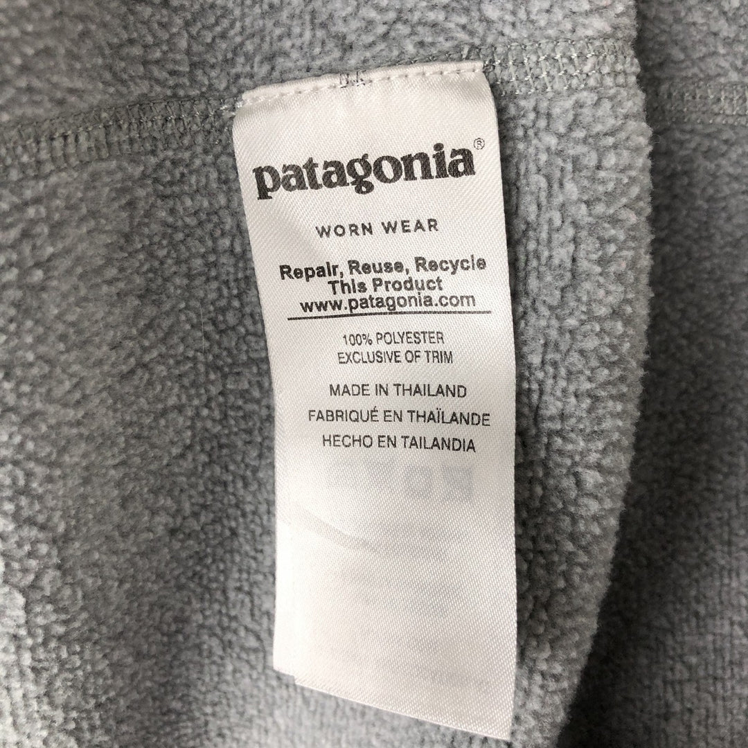 Patagonia 26000FA17 Half-Snap Fleece Pullover, Men's Size M (approx.) polyester gray type Vintage Second Hand