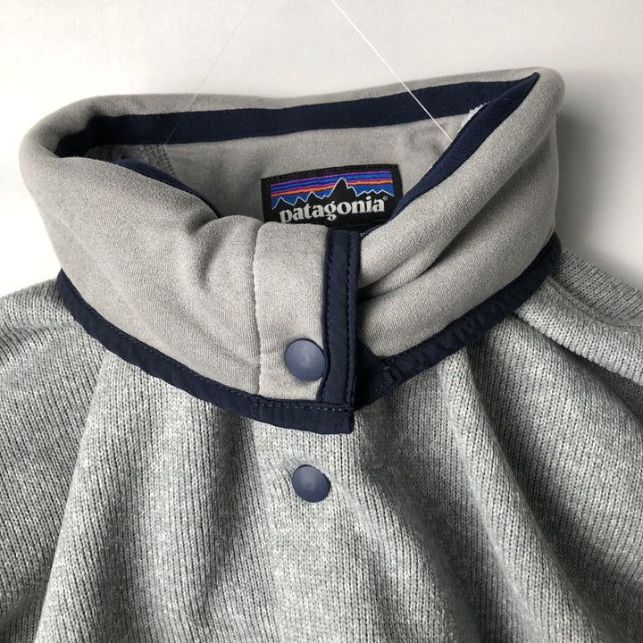 Patagonia 26000FA17 Half-Snap Fleece Pullover, Men's Size M (approx.) polyester gray type Vintage Second Hand