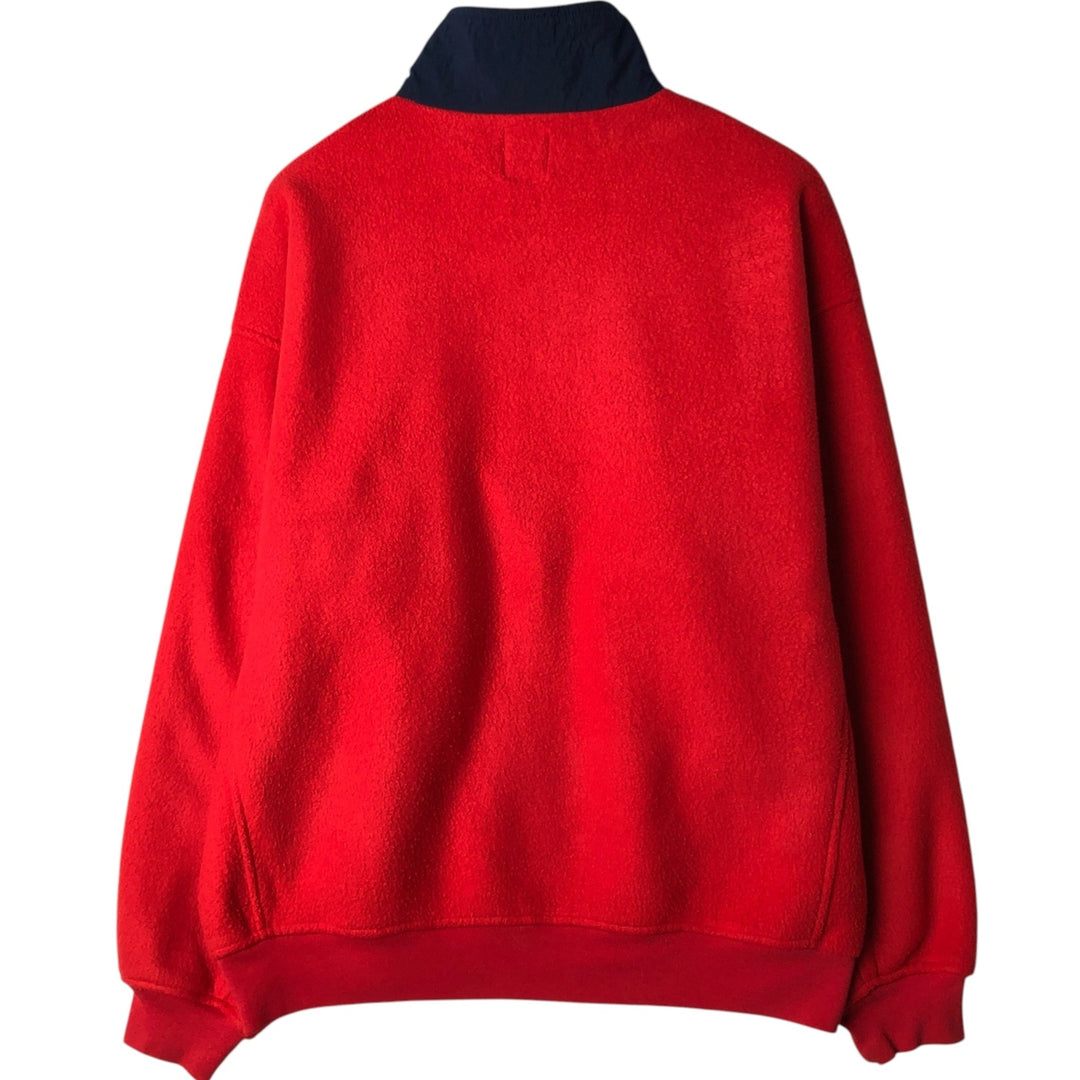 90'S GAP Vintage Half-Zip Fleece Pullover, Men's Size Medium polyester red type Vintage Second Hand