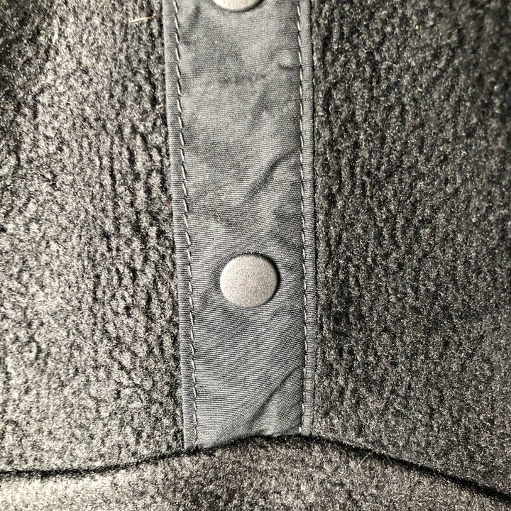 90s-00'S LLBean Half-Snap Fleece Pullover, Men's XL equivalent, Vintage polyester black type Vintage Second Hand