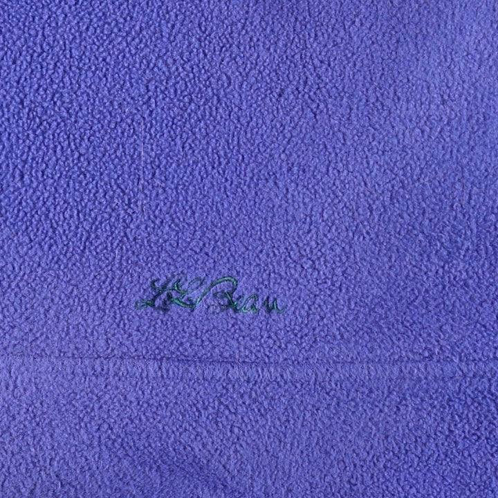 1990'S LLBean Half-Snap Fleece Pullover, Men's Size L, Vintage unclear Purple type blue-purple Vintage Second Hand