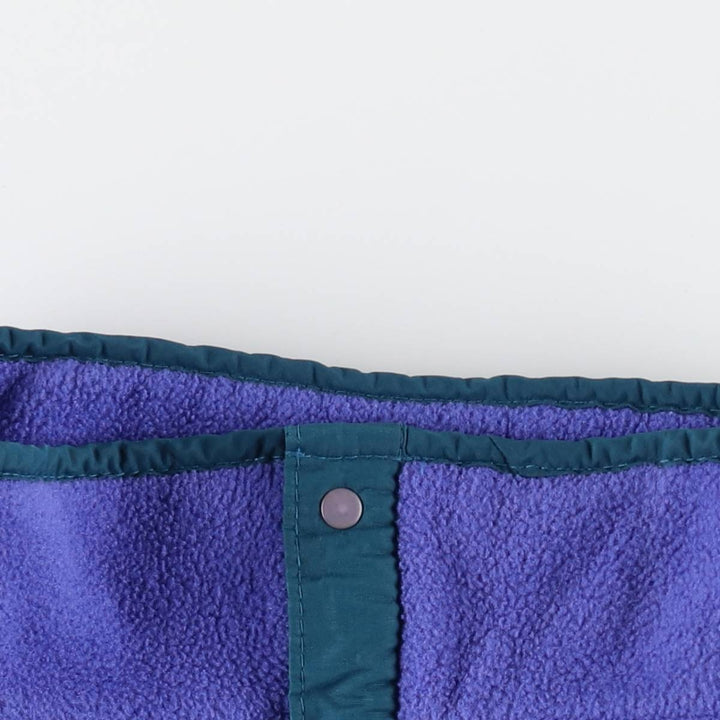1990'S LLBean Half-Snap Fleece Pullover, Men's Size L, Vintage unclear Purple type blue-purple Vintage Second Hand