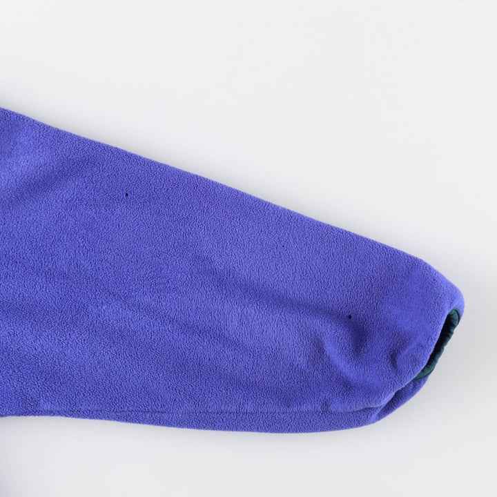 1990'S LLBean Half-Snap Fleece Pullover, Men's Size L, Vintage unclear Purple type blue-purple Vintage Second Hand