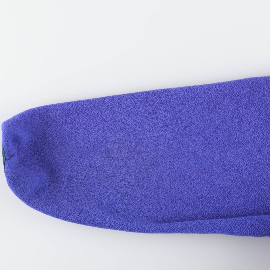 1990'S LLBean Half-Snap Fleece Pullover, Men's Size L, Vintage unclear Purple type blue-purple Vintage Second Hand