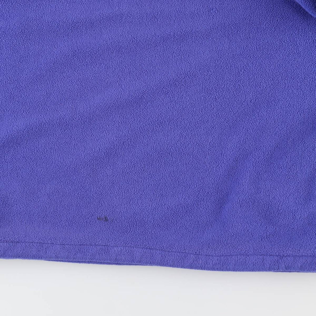 1990'S LLBean Half-Snap Fleece Pullover, Men's Size L, Vintage unclear Purple type blue-purple Vintage Second Hand