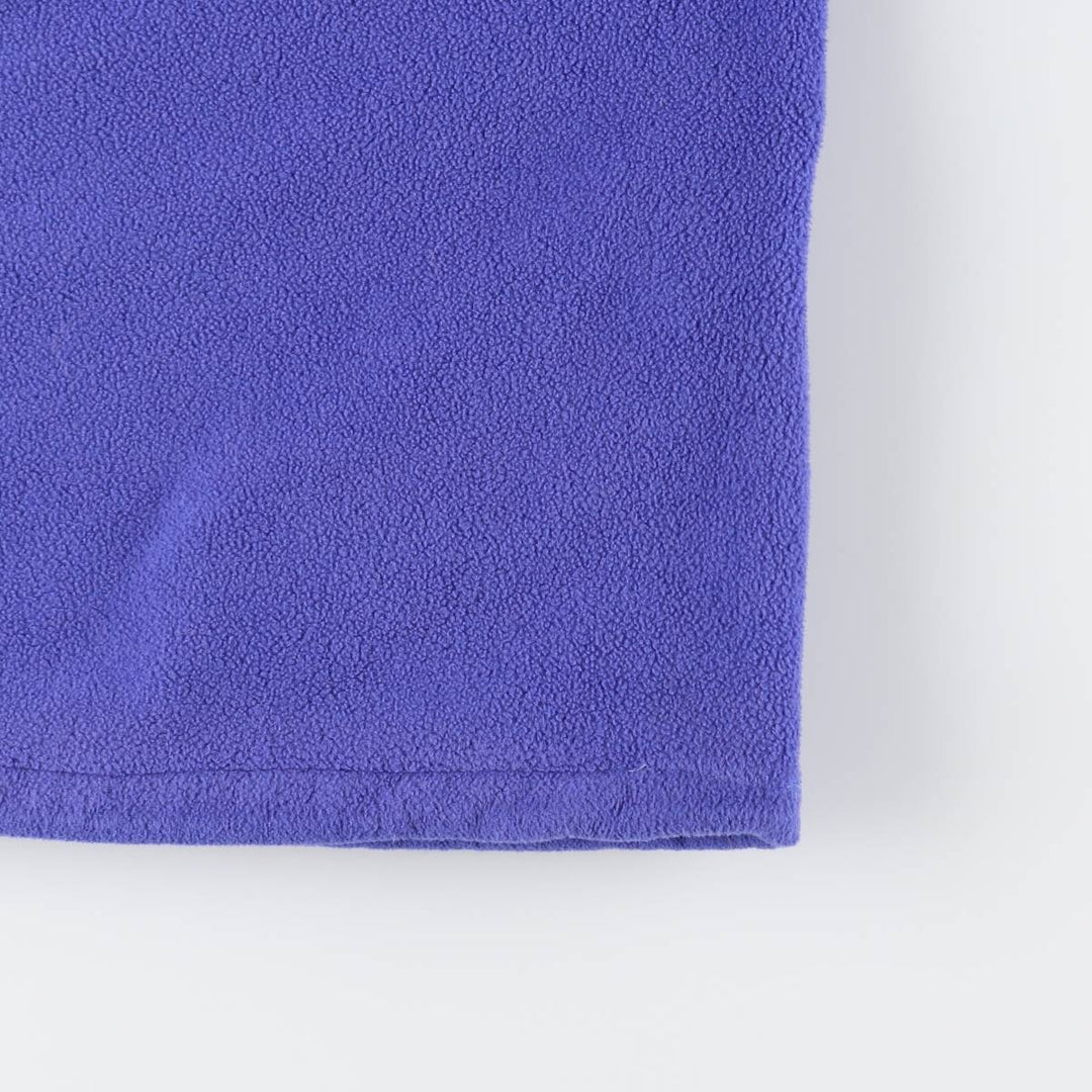 1990'S LLBean Half-Snap Fleece Pullover, Men's Size L, Vintage unclear Purple type blue-purple Vintage Second Hand
