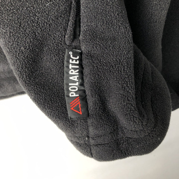 1990'S Ralph Lauren POLO SPORT Half-Zip Fleece Pullover, Men's Size L (approx.), Vintage polyester black type Vintage Second Hand