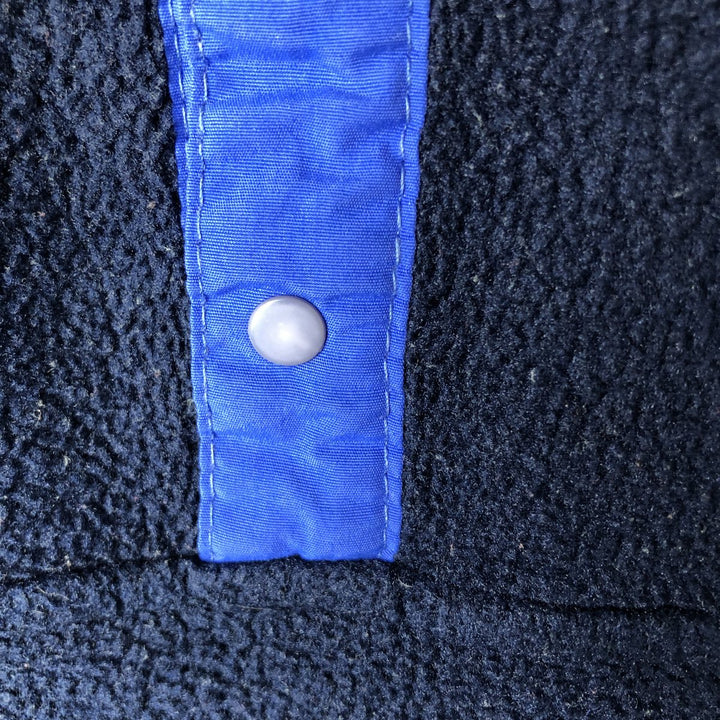 ~90'S LLBean Half-Button Fleece Pullover, Men's XL equivalent, Vintage unclear navy blue type Vintage Second Hand