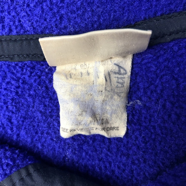 Vintage LLBean half-button fleece pullover from the 1990s, men's size XXL equivalent. unclear blue type Vintage Second Hand