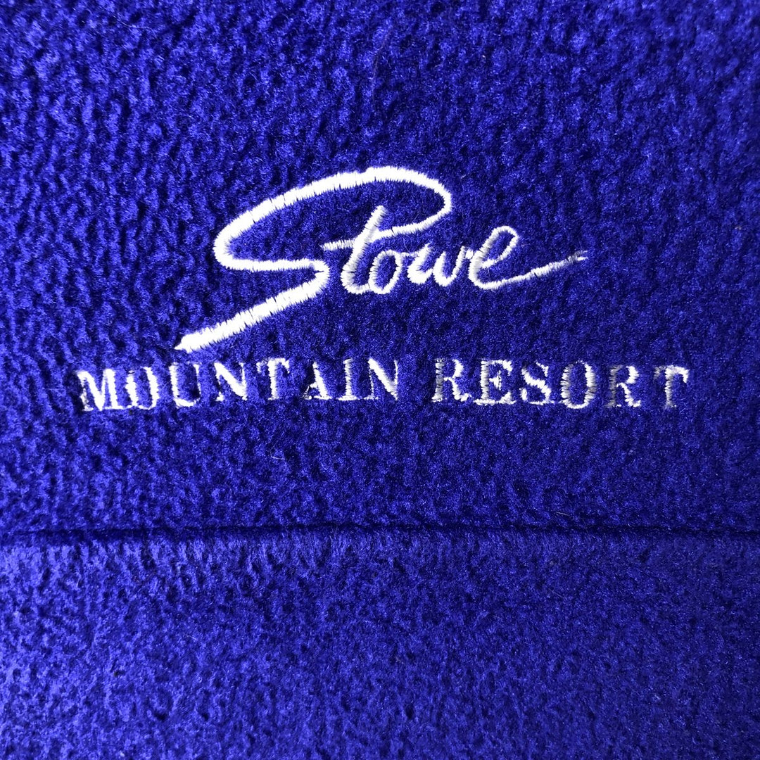 Vintage LLBean half-button fleece pullover from the 1990s, men's size XXL equivalent. unclear blue type Vintage Second Hand