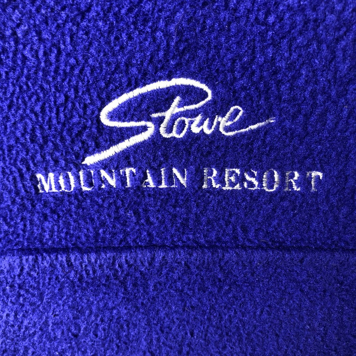 Vintage LLBean half-button fleece pullover from the 1990s, men's size XXL equivalent. unclear blue type Vintage Second Hand