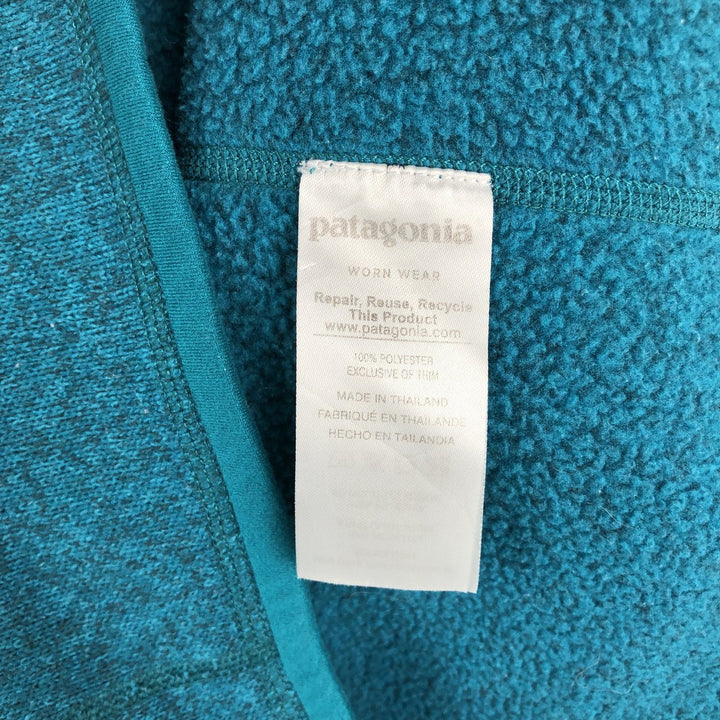 Patagonia Better Sweater 1 polyester turquoise blue Vintage Second Hand