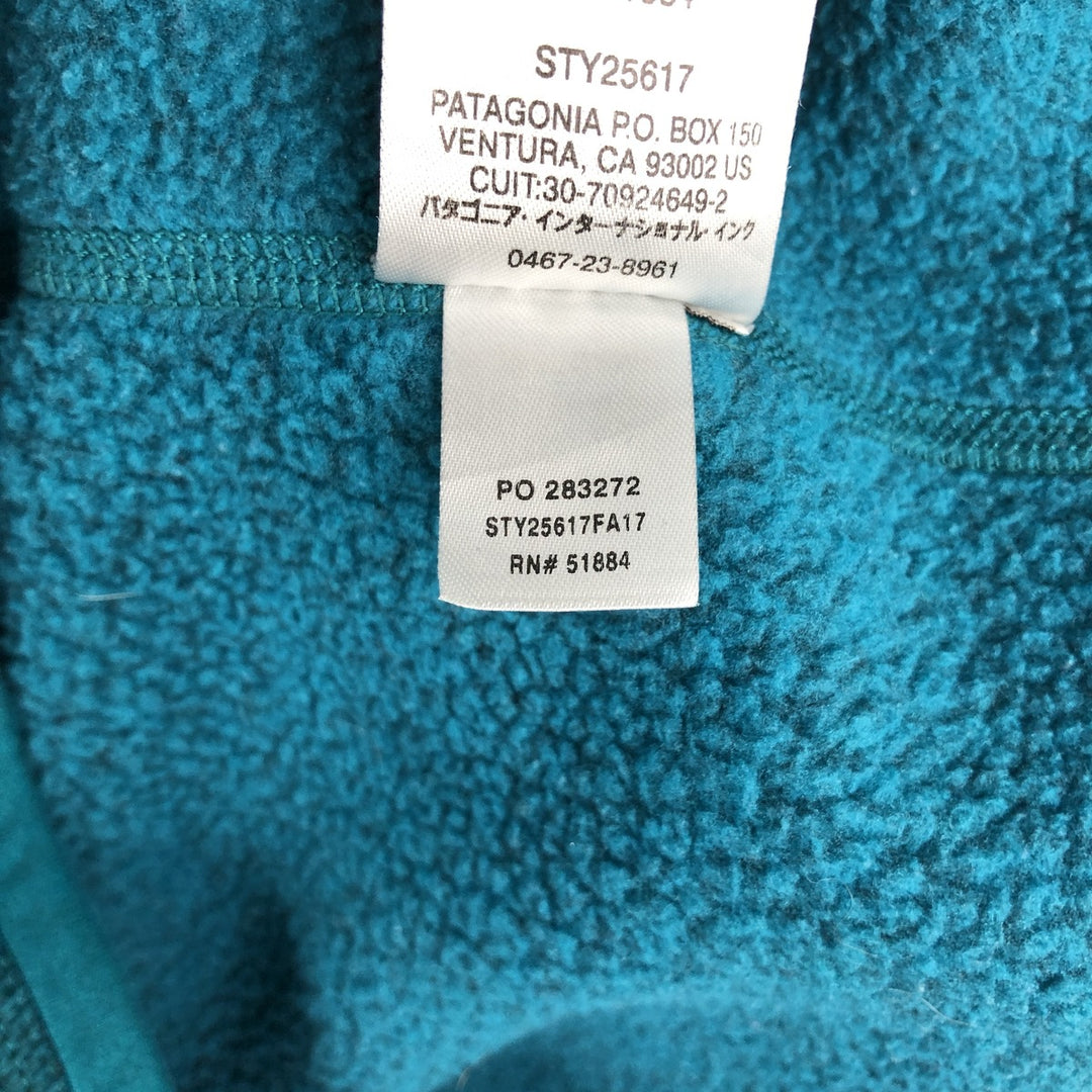 Patagonia Better Sweater 1 polyester turquoise blue Vintage Second Hand