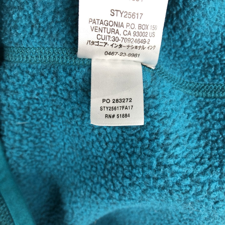 Patagonia Better Sweater 1 polyester turquoise blue Vintage Second Hand