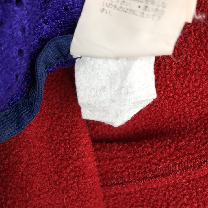 Patagonia Half-Zip Fleece Pullover, Made in USA, Men's Size M (approx.) polyester red type Vintage Second Hand