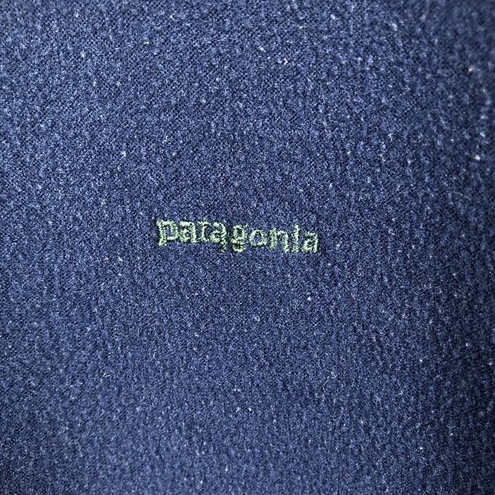 90'S Patagonia Capilene 43470SP99 Half-Zip Fleece Pullover, Made in USA, Men's XL equivalent. polyester navy blue type Vintage Second Hand