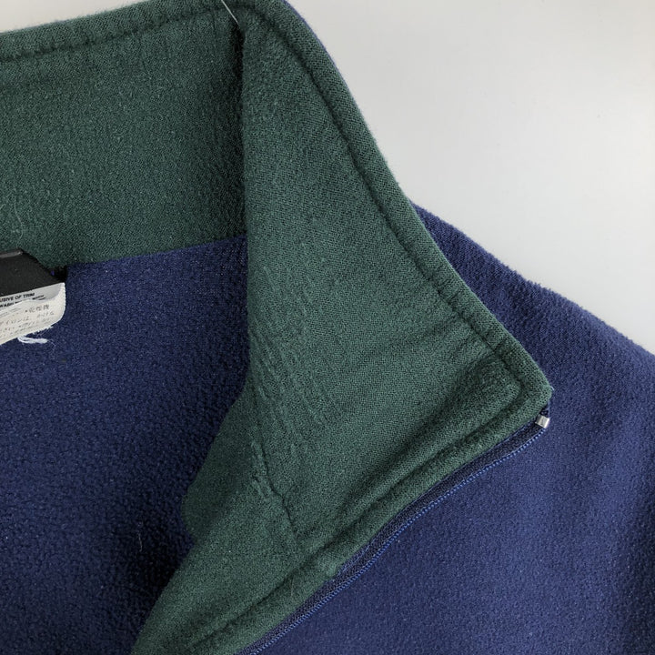 90'S Patagonia Capilene 43470SP99 Half-Zip Fleece Pullover, Made in USA, Men's XL equivalent. polyester navy blue type Vintage Second Hand