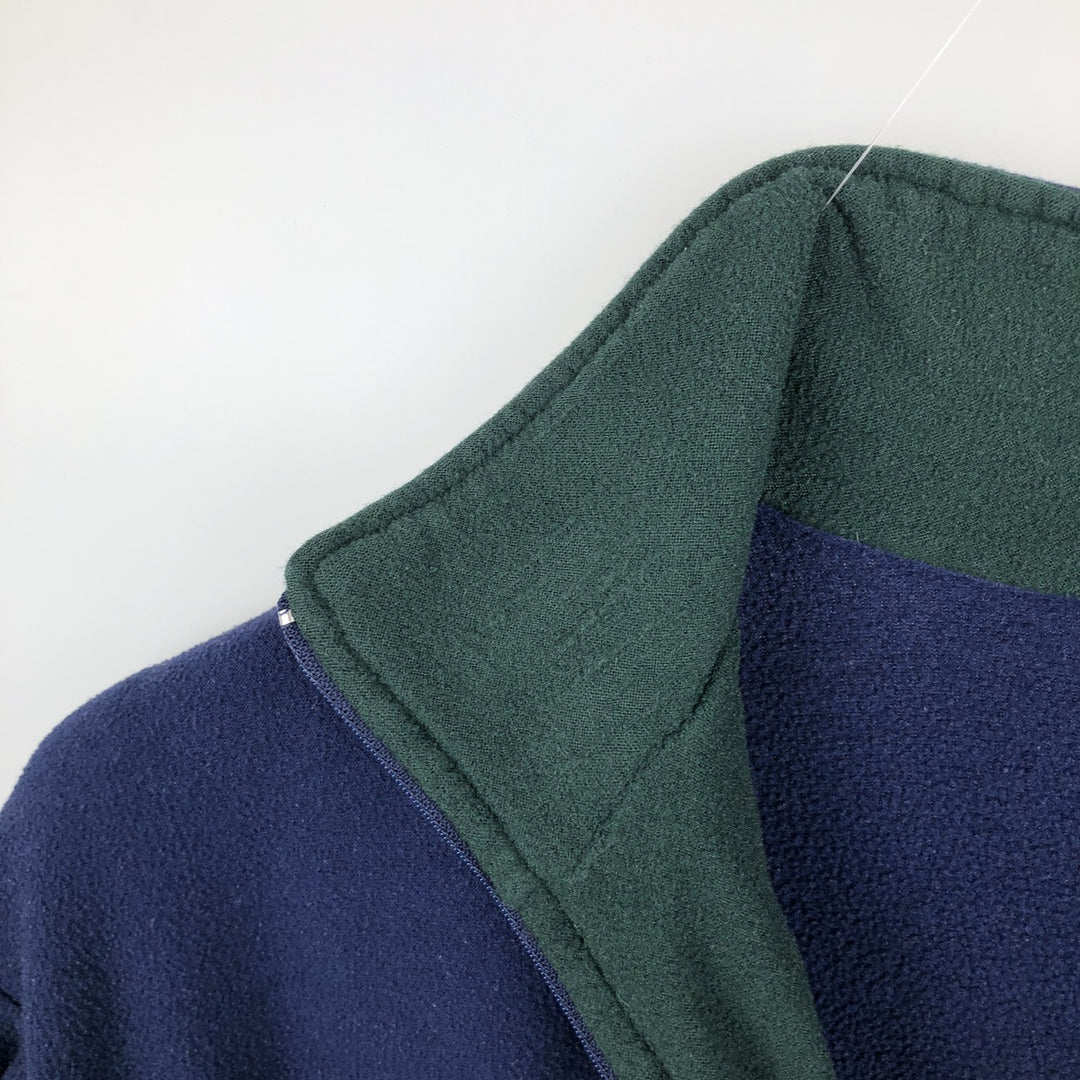 90'S Patagonia Capilene 43470SP99 Half-Zip Fleece Pullover, Made in USA, Men's XL equivalent. polyester navy blue type Vintage Second Hand
