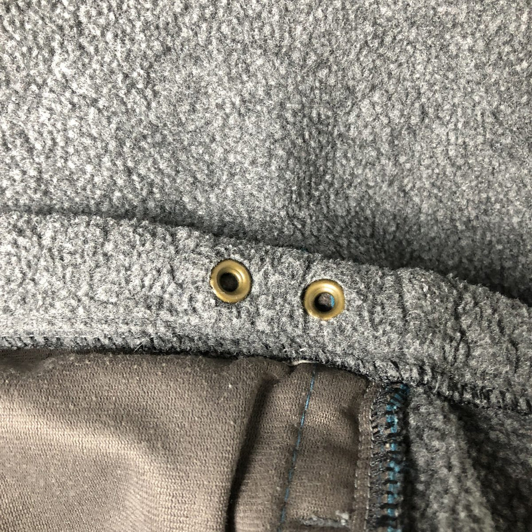 Vintage LLBean half-button fleece pullover from the 80s-90s, men's size L (approx.). unclear gray type Vintage Second Hand