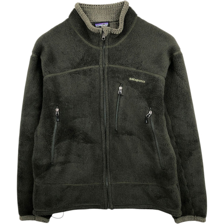 2000'S Patagonia Regulator R4 36100F5 Fleece Jacket, Made in USA, Men's Size L (approx.) polyester Khaki type Vintage Second Hand