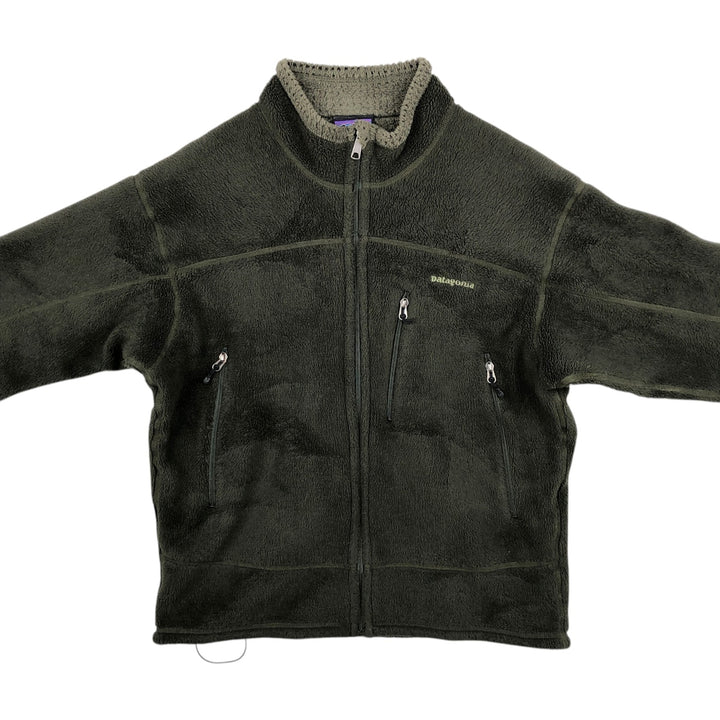 2000'S Patagonia Regulator R4 36100F5 Fleece Jacket, Made in USA, Men's Size L (approx.) polyester Khaki type Vintage Second Hand