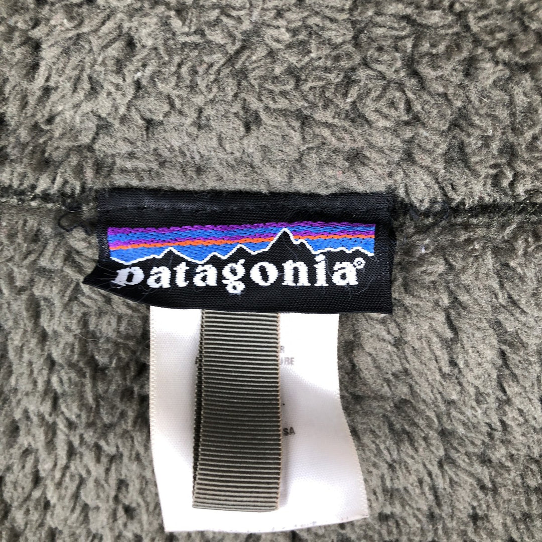 2000'S Patagonia Regulator R4 36100F5 Fleece Jacket, Made in USA, Men's Size L (approx.) polyester Khaki type Vintage Second Hand
