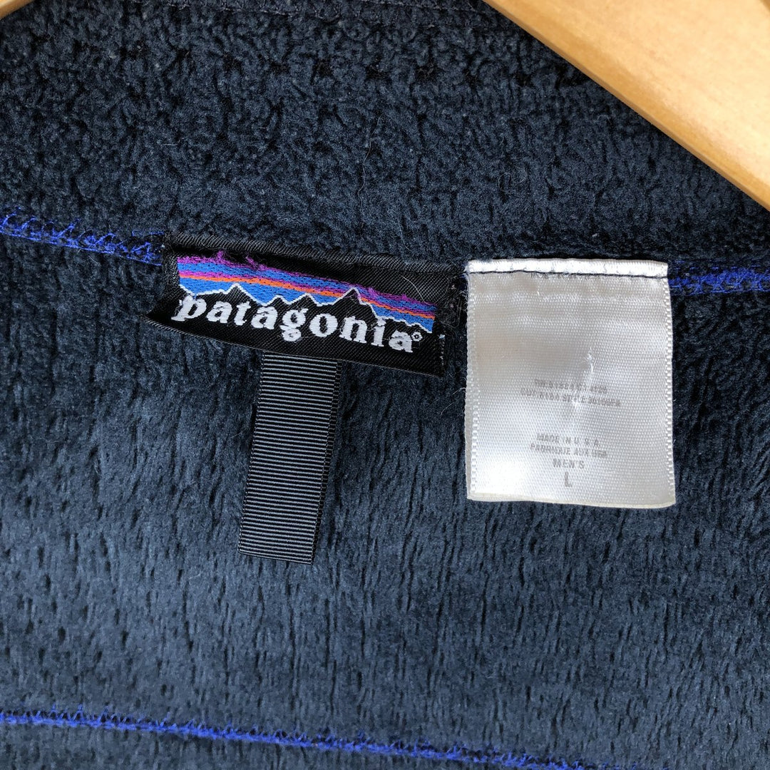 Patagonia Regulator R4 36100FA Fleece Jacket, Made in USA, Men's Size L (approx.) polyester blue type Vintage Second Hand