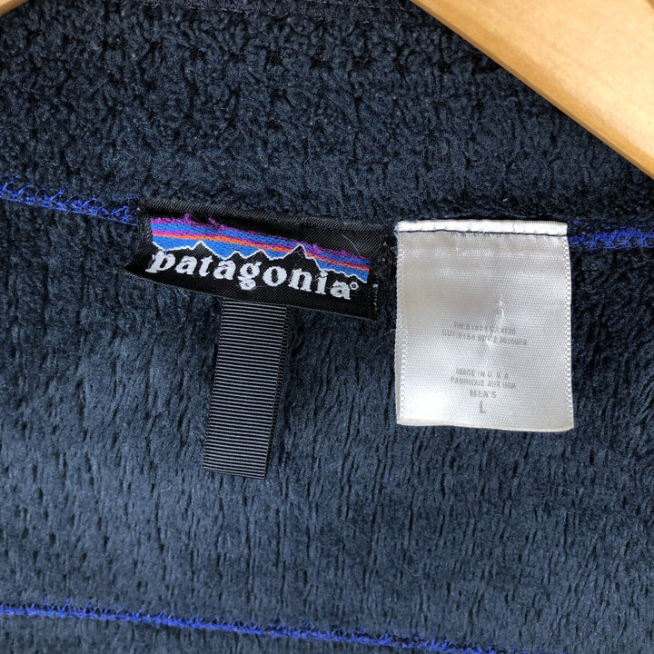 Patagonia Regulator R4 36100FA Fleece Jacket, Made in USA, Men's Size L (approx.) polyester blue type Vintage Second Hand