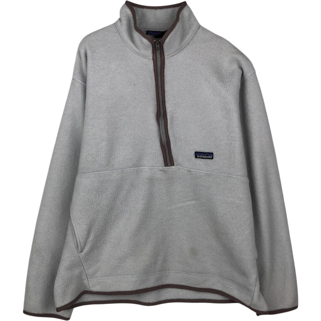 2000'S Patagonia SYNCHILLA 25735FA02 Half-Zip Fleece Pullover, Men's Size L (approx.) polyester gray type Vintage Second Hand