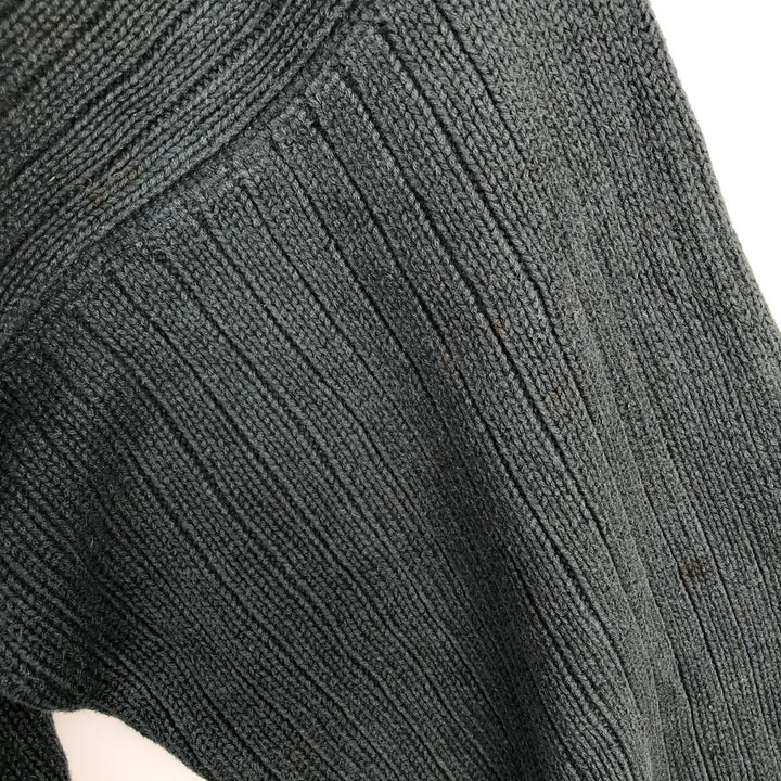 80'S Ralph Lauren CHAPS ribbed cotton knit sweater, men's size L, vintage cotton black type Vintage Second Hand