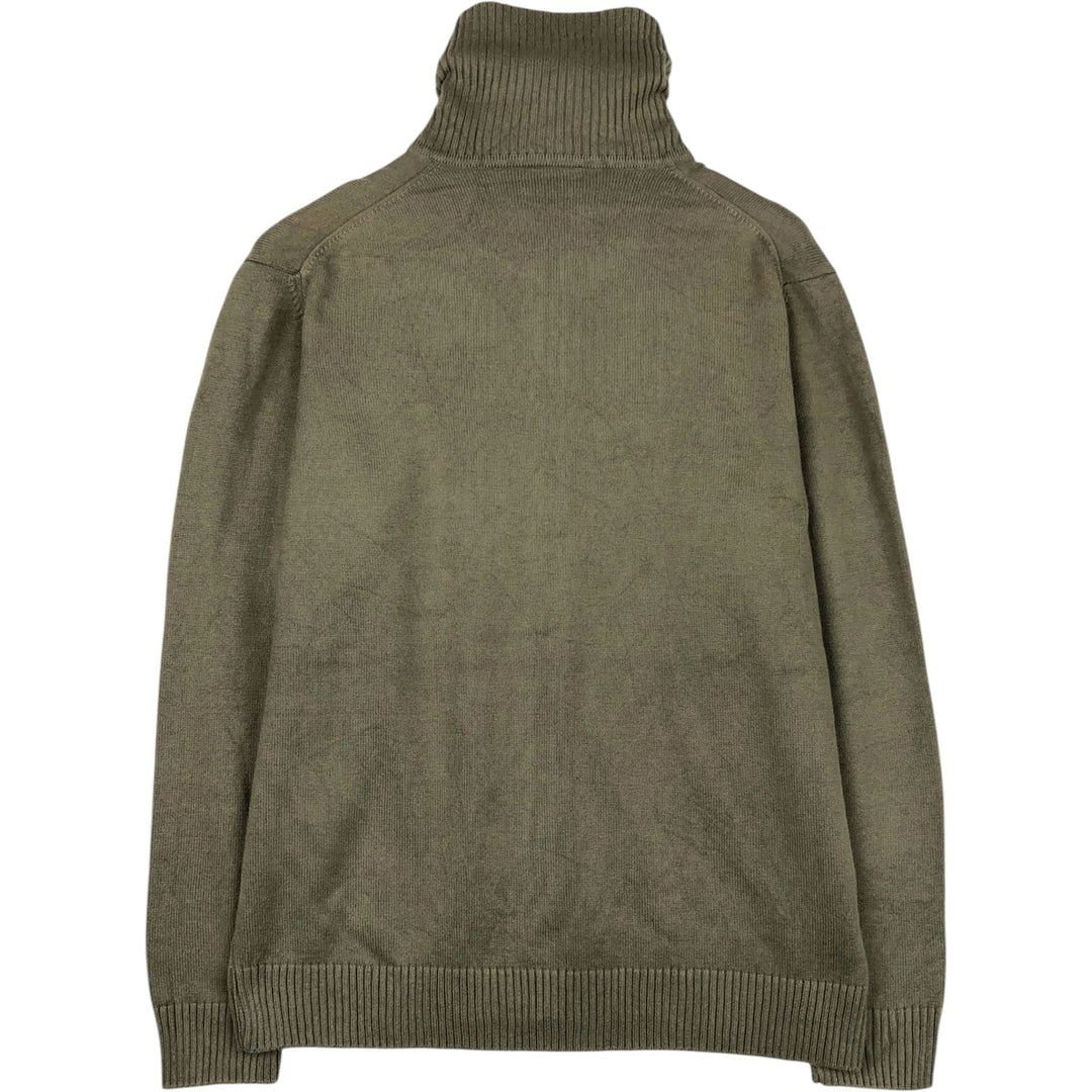 Lacoste Driver's Knit Sweater, Size 6, Men's XL cotton beige type brown Vintage Second Hand