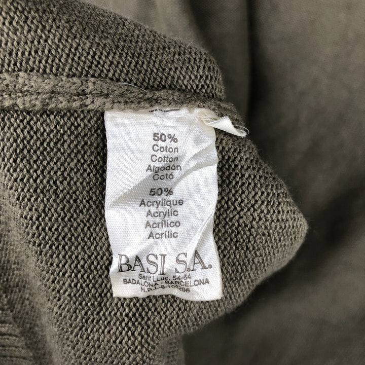 Lacoste Driver's Knit Sweater, Size 6, Men's XL cotton beige type brown Vintage Second Hand