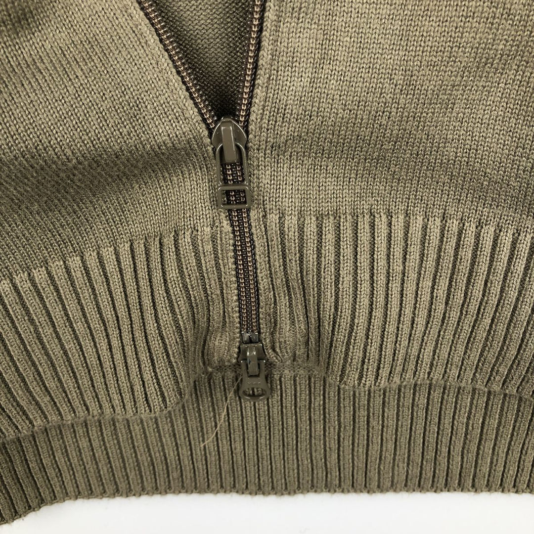 Lacoste Driver's Knit Sweater, Size 6, Men's XL cotton beige type brown Vintage Second Hand
