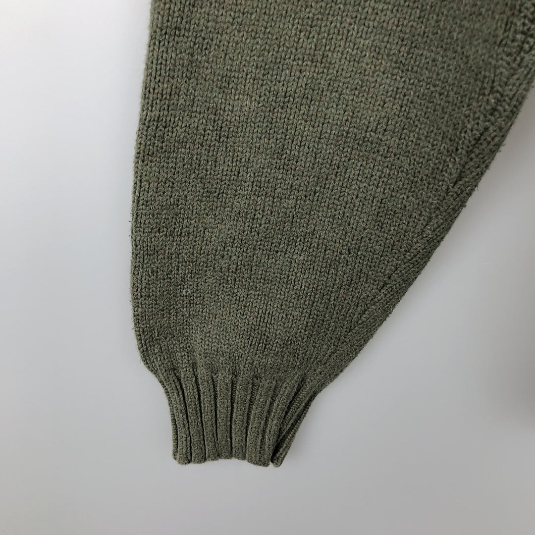 Ralph Lauren POLO by Ralph Lauren Cotton Knit Sweater Men's M Size cotton Khaki type Vintage Second Hand