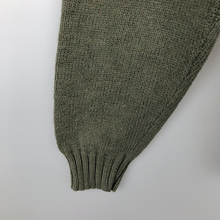 Ralph Lauren POLO by Ralph Lauren Cotton Knit Sweater Men's M Size cotton Khaki type Vintage Second Hand