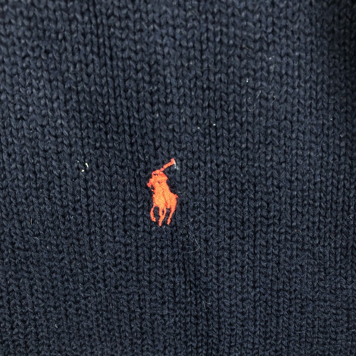 Ralph Lauren POLO by Ralph Lauren Cotton Knit Sweater Men's XXL cotton navy blue type Vintage Second Hand